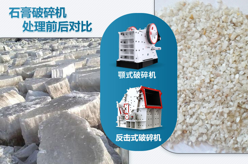石膏破碎機(jī)對(duì)應(yīng)產(chǎn)量是多少噸？設(shè)備型號(hào)參數(shù)表