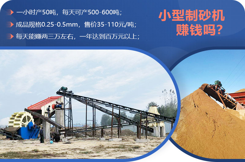 小型制砂機(jī)賺錢(qián)嗎？小型制砂機(jī)圖片及價(jià)格