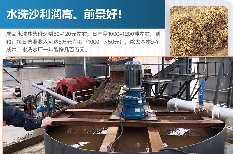 水洗砂的原料是什么？水洗沙一年能掙多少錢？