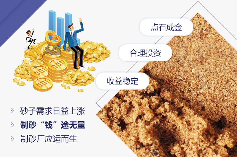 石頭制砂低投資，高收益